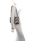 Nappa Striped Small Olimpia Black Multicolor