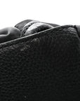 Nylon Grained Calfskin Watson Diaper Bag Black