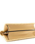 Raffia Embroidered Vitello King Shiny Nappa Intreccio Small Peekaboo I SEE U Satchel Sahara