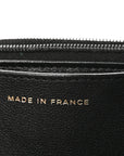 Lambskin Quilted Preppy Satchel Wallet On Chain WOC Black