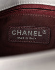 Glazed Calfskin Quilted Small Coco Boy Flap Grey