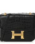 Shiny Caiman Crocodile Constance 23 Black