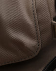 Glazed Calfskin Small Deauville Tote Black