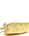 Metallic Bark Calfskin The Mini Pouch Gold