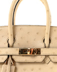 Ostrich Birkin 25 Parchemin