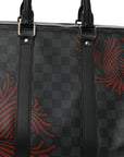 Damier Graphite Rope Keepall Bandouliere 45 Red