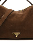 Camoscio Darling Shoulder Bag Cocoa Brown