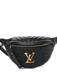 Calfskin Quilted New Wave Bumbag Black