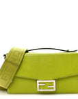 Vitello King FF Lines Embossed Baguette Soft Trunk Wasabi