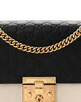 GCCIssima Medium Padlock Shoulder Bag Black Mystic White