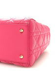Lambskin Cannage Medium Lady D1OR Pink