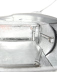 Mirror Laminated Nappa Maxi Intrecciato Mini Arco Silver