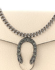 Dollar Calfskin Mini Dionysus Chain Wallet Mystic White