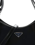 Spazzolato Cleo Adjustable Strap Shoulder Bag Black