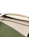 Calfskin Mini Puzzle Bag Soft White Rosemary