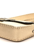 Cuoio Roma Sellerissima Nappa Sintetica Tape Stitch Baguette Platino
