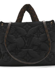 Econyl Monogram Pillow Giant Onthego MM Black