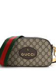 GG Supreme Monogram Web Neo Vintage Shoulder Bag Beige New Acero Crop