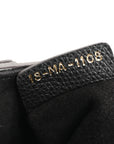 Grained Calfskin Mini Saddle Bag Black