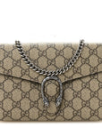 GG Supreme Monogram Mini Dionysus Chain Wallet