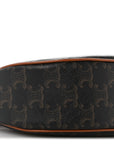 Triomphe Canvas Calfskin Ava Shoulder Bag Tan