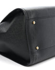 Caviar Medium Studded Deauville Tote Black