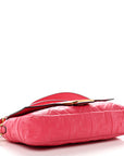 Nappa FF 1974 Embossed Baguette Rosa Fluo