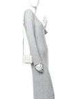 Lambskin Maxi Intreccio Candy Cassette Crossbody Bag Chalk