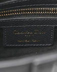 Grained Calfskin Saddle Bag Black
