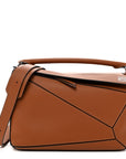 Calfskin Medium Puzzle Bag Tan