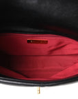 Goatskin Quilted Large CHNL 19 Flap Black