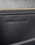 Box Calfskin Medium Classic Box Flap Bag Navy