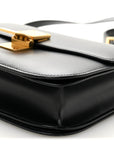 Box Calfskin Medium Classic Box Flap Bag Black