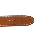 Matte Alligator Single Tour Watch Strap White