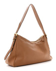 Soft Calfskin Large Aimee Shoulder Bag Caramel
