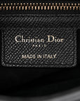 Grained Calfskin Saddle Bag Black