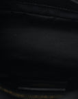 Lambskin Quilted Toy Loulou Puffer Monogram Chain Satchel Black
