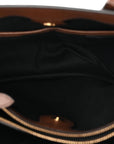 Grainy Calfskin House Check Medium Banner Tote Tan