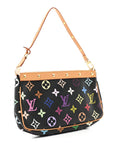 Monogram Multicolor Pochette Accessories Black