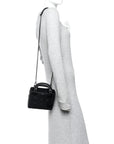 Ultra Matte Calfskin Cannage Mini Lady D1OR Black