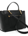 Grained Calfskin Mini Belt Bag Black
