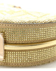 Crystal Vitello Laminato Suede FF Nano FNDIgraphy Hobo Charm Platino