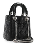 Lambskin Cannage Mini Lady D1OR Black
