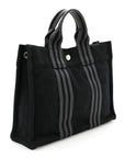 Canvas Herline PM Tote Black