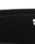 Shiny Caviar Preppy Coco Long Vanity With Strap Black