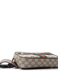 Soft GG Supreme Monogram Medium Ophidia Belt Bag Dark Brown
