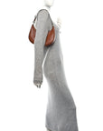 Smooth Calfskin Medium Strap Ava Triomphe Shoulder Bag Tan