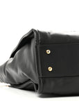 Calfskin Small Deauville Tote Black