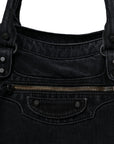 Washed Denim Classic Hardware Medium Le City Black