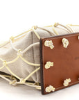Canvas Calfskin Le Petit Filet Pralu Natural